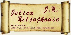 Jelica Miljojković vizit kartica